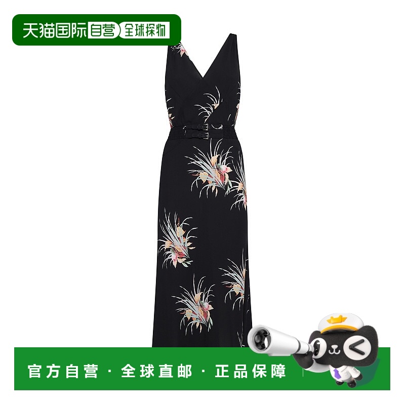 1h可退 香港直邮PRADA 女士连衣裙 P3N06ROOO15L3F0002 AW2024 黑