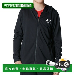 自营 安德玛UA TECH 青少年全拉链连帽衫多功能JR6001341-001