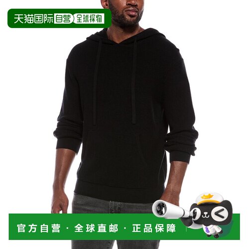 自营ATM Anthony Thomas Melillo华夫格羊绒混纺连帽衫-黑色 美国