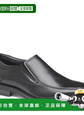 自营Johnston & Murphy Men's Ardmore Black Leather Moc Toe Ve