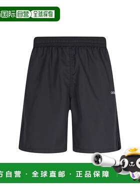 1h可退 香港直邮Off-White 男士 clothing 海滩黑色泳装(米白色)