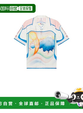 1h可退 香港直邮Casablanca 男士 Cuban 领短袖衬衫 MPF25SH00303