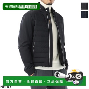 日本直邮MOORER 男士 Filippo Kn Nero 连帽羽绒服