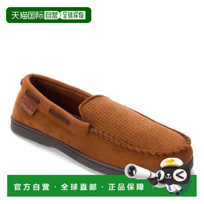 自营Dearfoams Men's Keaton Microsuede Moccasin House Shoe Sl