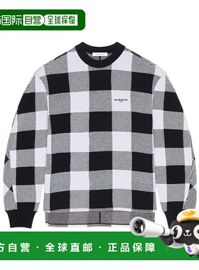 1h可退 香港直邮Givenchy 羊毛格纹毛衣 BM90WH4YPD