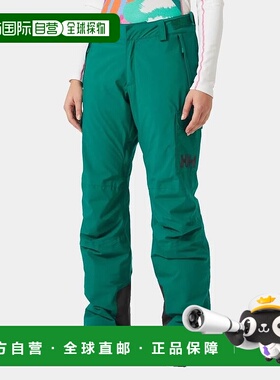 自营欧洲直邮Helly Hansen 女士绿色聚酰胺Switch工装保暖滑雪裤