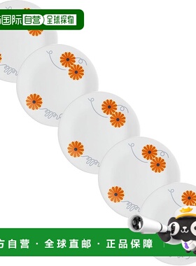 【日本直邮】康宁餐具 盘 5个 轻量 橙色玛格丽特J106-ORMCP-1932