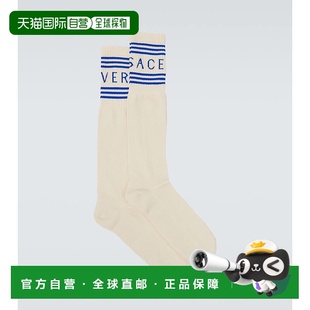 香港直邮潮奢 徽标混纺棉袜子 versace 男士 00118 范思哲 1h可退