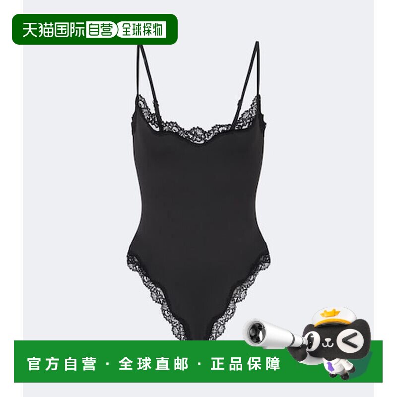 1h可退 香港直邮SKIMS 女士 Fits Everybody 蕾丝边连体衣吊带图片