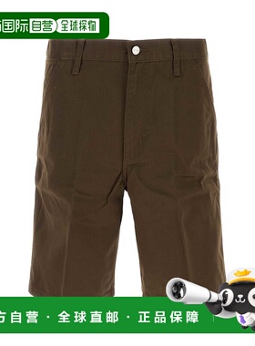 香港直邮CARHARTT WIP 男士 棕色斜纹布简约短裤 I0349122LS02