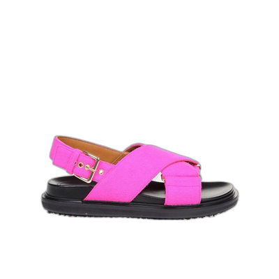 1h可退 香港直邮潮奢 Marni 玛尼 女士 徽标凉鞋 FBMS003801P1363