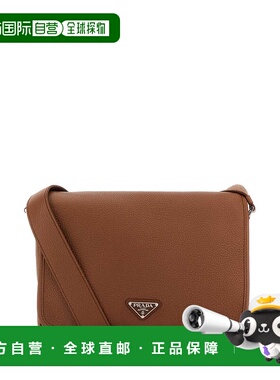 香港直邮PRADA 男士手提包 2VD0752BBEF0046 AW2025 酒红色 Leath
