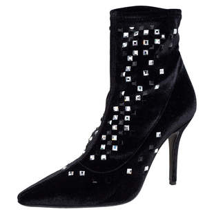 Embellished 自营Giuseppe Ankle Crystal Velvet Zanotti Black