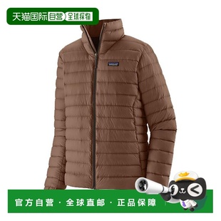 自营欧洲直邮PATAGONIA 褐色聚酯男士羽绒服
