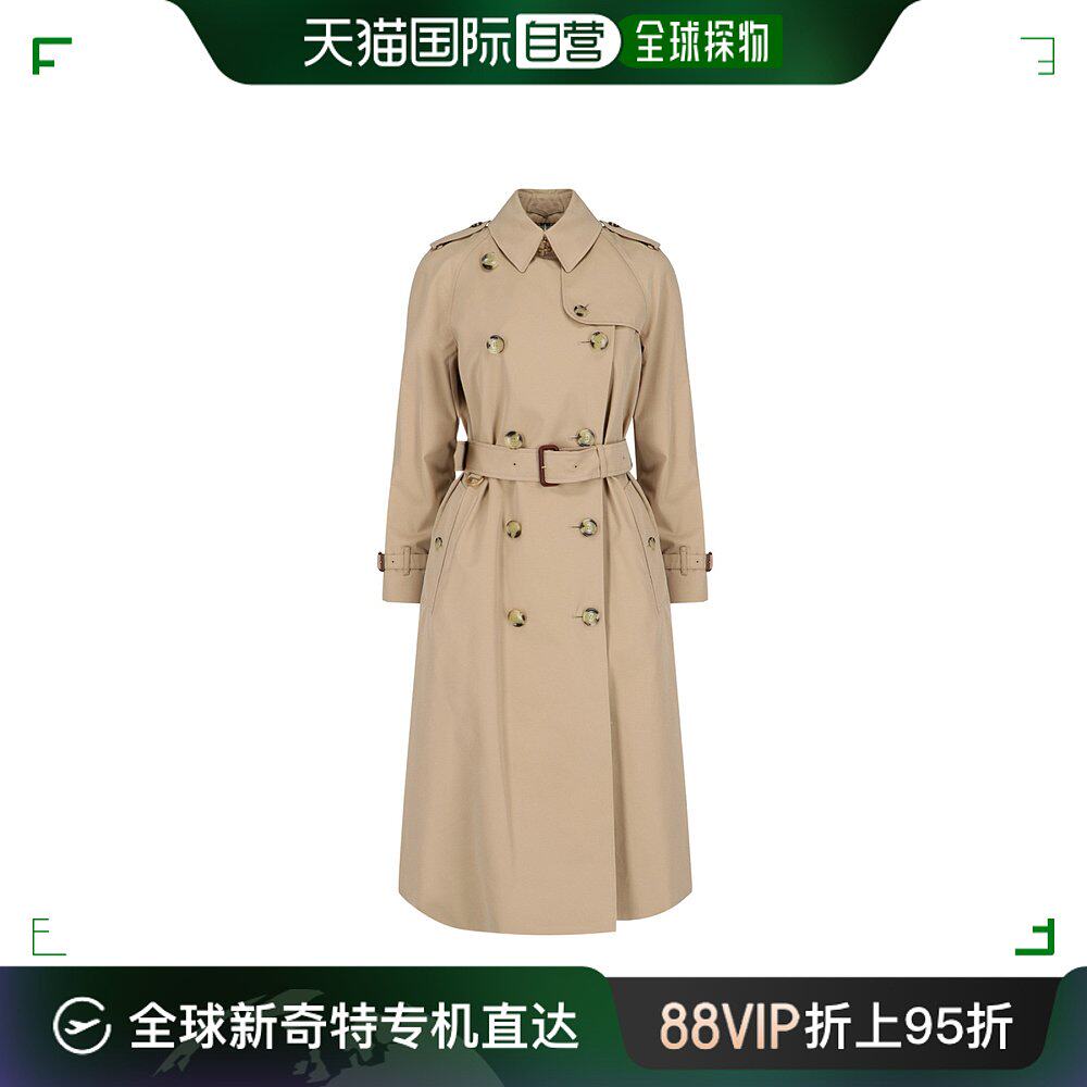 潮奢 burberry 女士双排扣风衣
