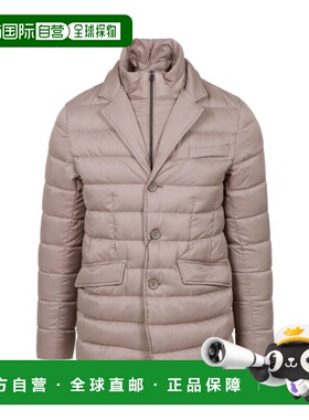 1h可退 香港直邮Herno 男士 白色尼龙羽绒夹克 PI001177U12414Z