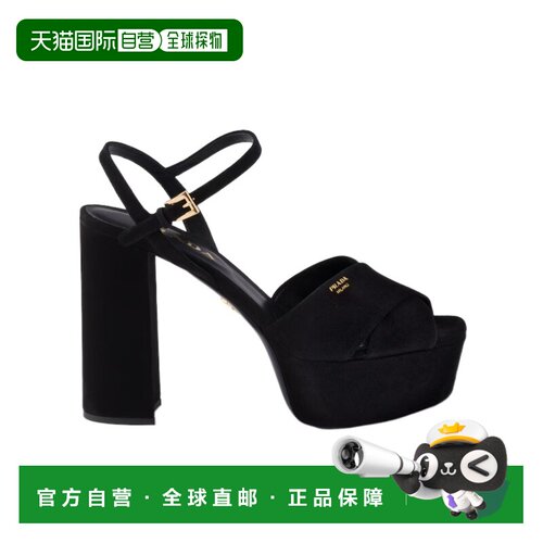 Prada 粗跟高跟凉鞋 1XP75B008F115厚底鞋 【付后1h可退】
