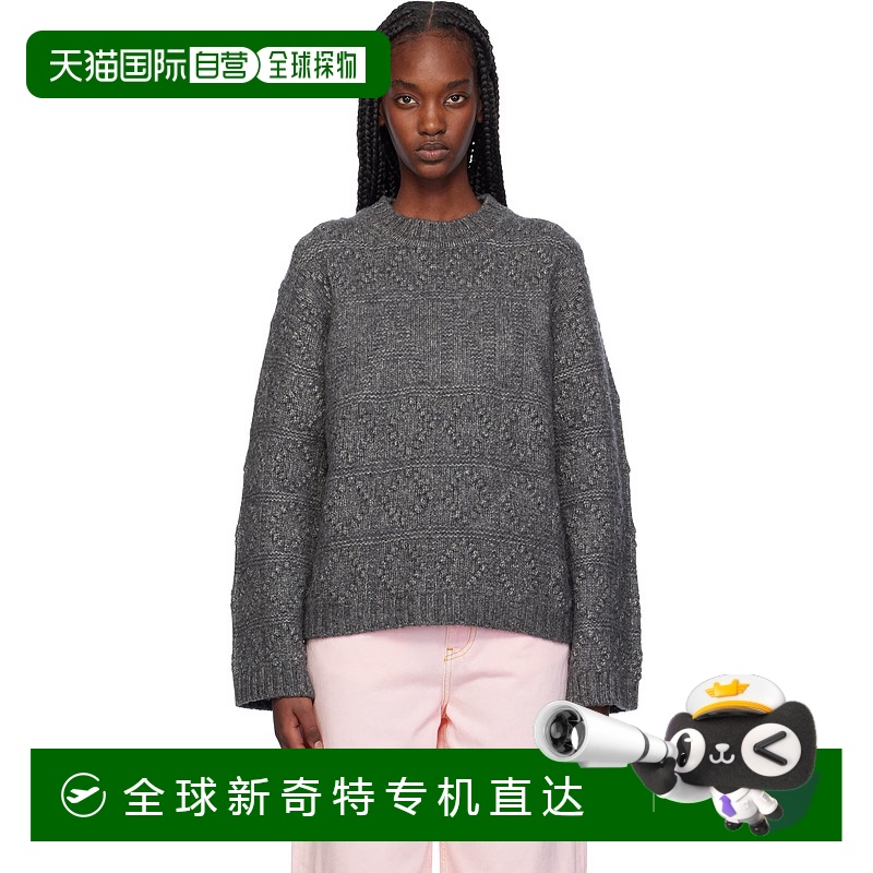 香港直邮GANNI 甘尼 女士 灰色 Bubble 毛衣 K2338针织