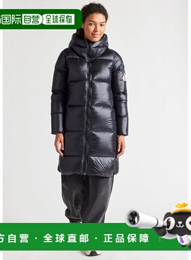 自营欧洲直邮Pyrenex Tamara 黑色女士长款羽绒服外套