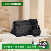 斜挎包CW373轻奢休闲复古经典 自营 COACH蔻驰男士 实用拉链