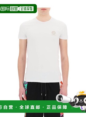 香港直邮VERSACE 男士T恤 SS2023 AU10193A232741A225E男装白色