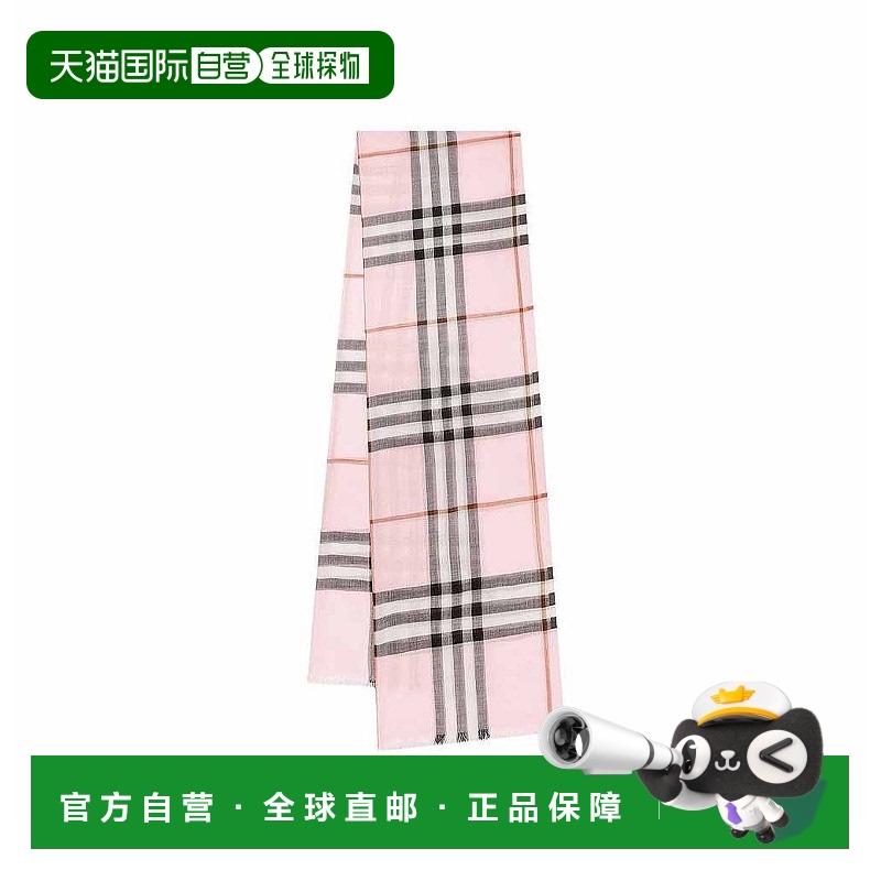 1h可退 香港直邮 Burberry/巴宝莉女士格纹围巾经典保暖舒适披肩8