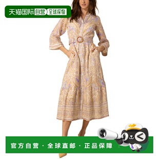 自营Hale Bob Linen Davina Mini Dress - brown 美国奥莱直发