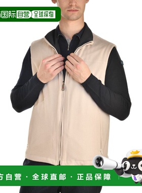 自营 Kired By Kiton Gange双面羊绒背心-蓝色，奶油色 美国奥莱