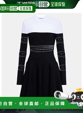 香港直邮Alaia 女士 Vienne 迷你连衣裙 black黑色 舒适时尚