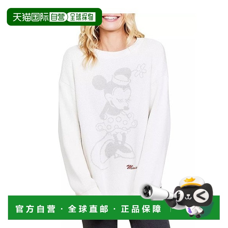 1h可退 【美国直邮】Barefoot Dreams女士毛衣圆领针织罗纹套头女