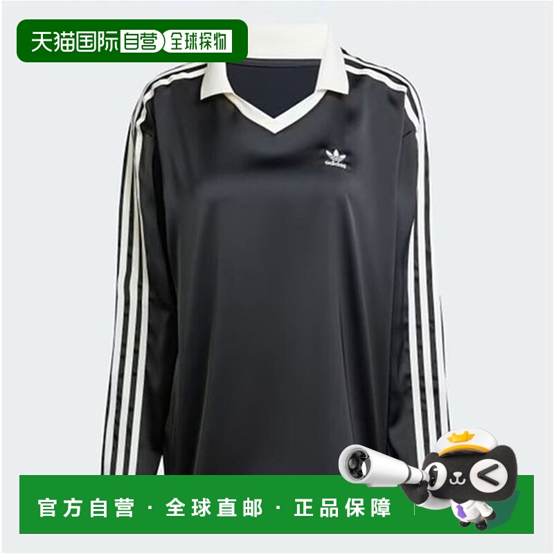 韩国直邮adidas 3S 缎面长袖 T 恤 IR6099_DJ