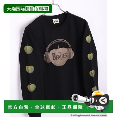 1h可退 日本直邮The Beatles 男女同款 APPLE 长袖T恤 半透明苹果