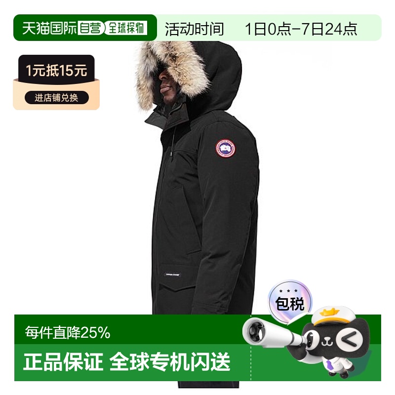 1h可退 香港直邮Canada Goose加拿大鹅男女款羽绒服派克服保暖黑