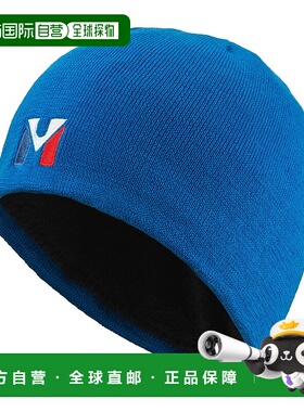 自营欧洲直邮Millet觅乐 ACTIVE WOOL 蓝色针织帽 登山帽羊毛帽