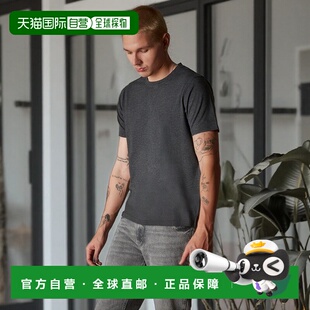 自营 members onlyMen's Crew Neck T-Shirt - charcoal 美国奥莱