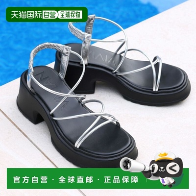 日本直邮VIVIAN 厚底管带凉鞋（银色）