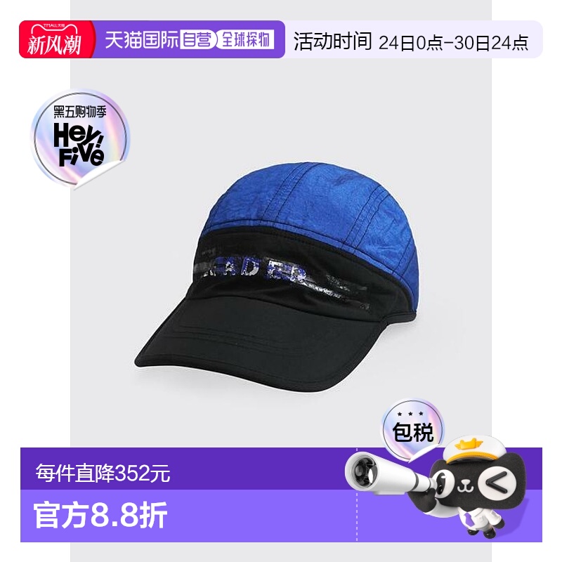 韩国直邮ADER ERROR 公用帽子Scratch tape logo cap Blue 301404