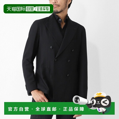 日本直邮Tagliatore 男士双排扣夹克 黑色 1smc20k 550003s n3243