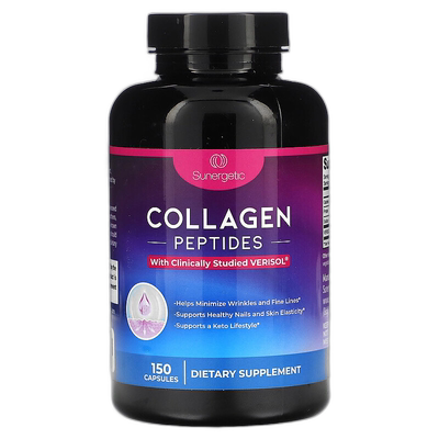 香港直邮Sunergetic,胶原蛋白肽，150 粒胶囊