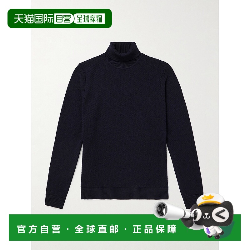 1h可退 香港直邮潮奢 Mr P. 男士 修身罗纹美利奴羊毛高领毛衣 MP