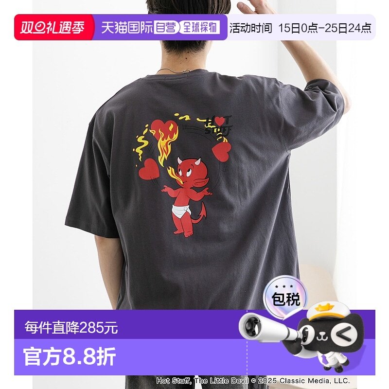 1h可退 日本直邮SENSE OF PLACE 男士HOT STUFF联名印花T恤 AAA51