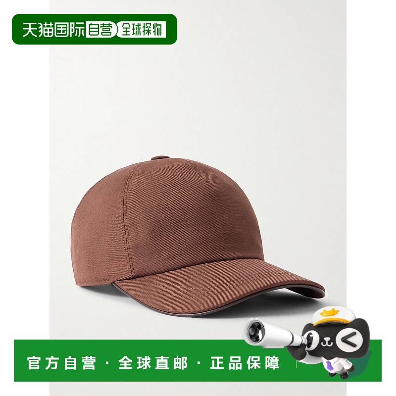 香港直邮Canali 康钠丽 男士 羊毛亚麻混纺斜纹棒球帽 YA00102H12
