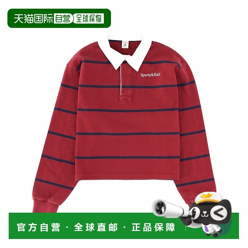 欧洲直邮sporty & rich 女士 Polo衫条纹卫衣学院风,女装/女士精品,POLO衫,淘宝优惠券,粉丝福利购,淘宝优惠卷