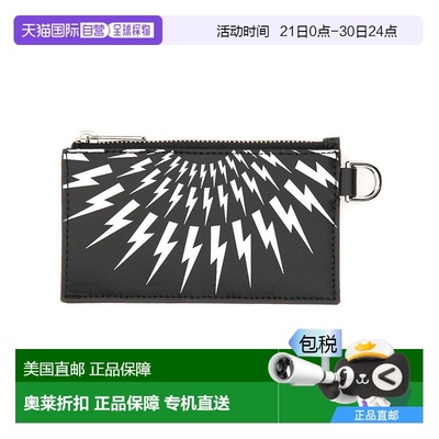 自营neil barrett带表带的卡片夹-黑色 【美国奥莱】直发