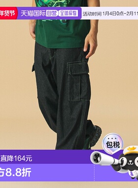 1h可退 日本直邮XLARGE 男女同款彩色缝线牛仔工装裤 10125203101