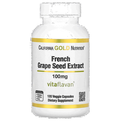 香港直发California Gold Nutrition葡萄籽胶囊滋养肌肤120粒