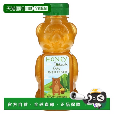 香港直发Kevala未加工未过滤蜂蜜中性食品甜味剂326 克天然
