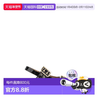 1h可退 香港直邮GANNI 甘尼 女士 synthetic Feminine 黑色皮质搭