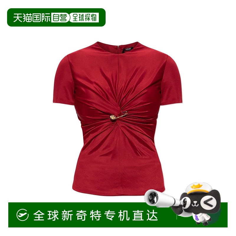 香港直邮潮奢 Versace 范思哲 女士 垂坠T恤 10180811A12497短袖