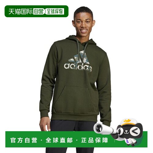 日本直邮 adidas 男士迷彩大logo连帽运动衫 [IW2683 JTM26] 运动